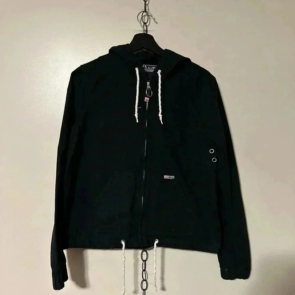 Vintage B.U.M Equipment Zip-up Hoodie Medium